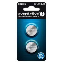 Lithio baterija mini everActive CR2025 - lizdinė pakuotė 2 vnt.