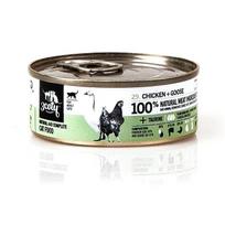 Šlapias ėdalas katėms 3coty Chicken with Goose 80 g skardinė – pilnavertis suaugusių kačių ėdalas, 19 % baltymų, 12 % riebalų