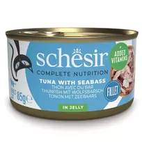 Šlapias kačių ėdalas Agras Pet Foods Schesir Tuna su jūrų ešeriu 85 g pakelis