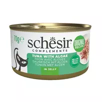 SCHESIR Complements Tunas su dumbliais drebučiuose - šlapias ėdalas katėms - 70g