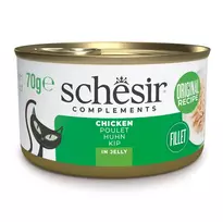 SCHESIR Vištiena drebučiuose - šlapias kačių maistas - 70g