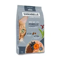 BOSCH Sanabelle Life Adult Upėtakis su mėlynėmis – sausas kačių ėdalas – 8 kg