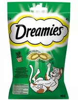 Dreamies skanėstai katėms su katžole 60 g – traškūs kąsneliai mėsos skonio