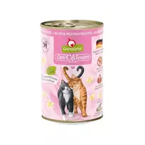 Šlapias kačių ėdalas Fox4Pets GranataPet DeliCATessen lašiša ir jūros gėrybės 400 g – be grūdų, pilnavertis suaugusioms katėms