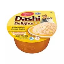 INABA Dashi Delights Vištiena su sūriu sultinyje – skanėstai katėms 70g