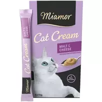 MIAMOR Cat Cream Malt & Cheese - skanėstai katėms - 6x15g