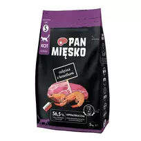 Sausas kačių ėdalas Pan Miesko Veršiena su Krevetėmis Mažoms veislėms, Suaugę, 5 kg