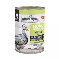 Šlapias ėdalas katėms wiejskazagroda Monoprotein Antis 400 g – vieno baltymo anties paštetas suaugusioms katėms