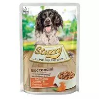 STUZZY Chunks with turkey and carrots - šlapias šunų maistas - 100 g