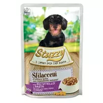 STUZZY Sfilaccetti šlapias šunų ėdalas su veršiena ir makaronais – 100g