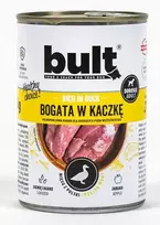 Šlapias šunų ėdalas BULT Rich in duck 800 g – pilnavertis konservuotas ėdalas su antiena