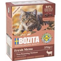 Šlapias kačių ėdalas BOZITA Fresh Menu 370 g suaugusioms katėms, elnienos skonio, be sojos, be glitimo
