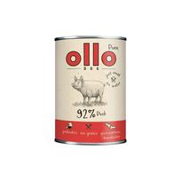 Šlapias šunų ėdalas OLLO Pure Pork 850 g – visavertis suaugusiems šunims, monoproteininis, 17% baltymų, 11,5% riebalų, 63% drėgmės