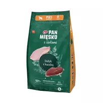 Sausas šunų maistas Pan Miesko Kalakutiena ir Antis 9 kg, Suaugusiems, Baltymų 30%, Riebalų 20%, Be glitimo ir sojos