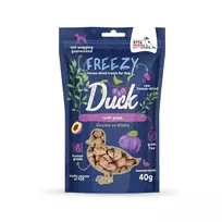 Šaldytas skanėstas šunims SYTA MICHA Freezy Duck with Plum 40 g – hipoalerginis, be grūdų, suaugusiems šunims