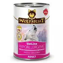 Wolfsblut VetLine Hypoallergenic šlapias maistas šunims su arkliena, 395 g