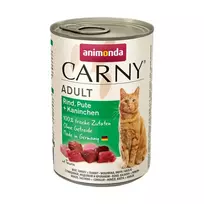ANIMONDA Carny Adult jautiena, kalakutiena, triušis – šlapias kačių ėdalas – 400g