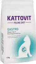 Sausas kačių ėdalas KATTOVIT Gastro Adult Vegetable 4 kg – virškinimo palaikymas, daržovių skonis, 32% baltymų