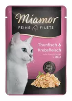 Šlapias kačių ėdalas Miamor Feine Filets 100 g paketėlis – Tunas, suaugusioms katėms, linkusioms į antsvorį