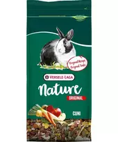 Sausas ėdalas miniatiūriniams triušiams VERSELE-LAGA Nature Original Cuni 2,5 kg – suaugusiems, baltymų 14,5%, riebalų 4%, skaidulų 13,5%