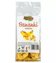 Skanėstas graužikams ir triušiams Alegia džiovinti bananai 60 g – vaisinis kietas skanėstas, be glitimo, be pridėtinio cukraus
