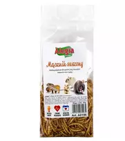 Džiovintų miltų kirmėlių skanėstas Alegia 60 g – kramtukas graužikams ir smulkiems augintiniams, be glitimo ir cukraus