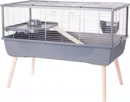 Narvas jūrų kiaulytei ZOLUX Neolife 100, pilkas, 990×540×760 mm, 15 mm tarpai, išimamas padėklas
