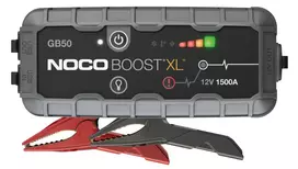 Užvedimo starteris NOCO GB50 1500 A Ličio jonų, 35 Wh, IP65, benzinui iki 7 L / dyzelinui iki 4,5 L, įmontuotas žibintuvėlis, USB 5V/2,1A