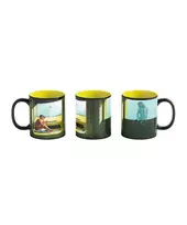 Terminis puodelis Good Loot Cyberpunk 2077 Game Art Chronicles - V & Edward Hopper 450 ml Juodas, Geltonas