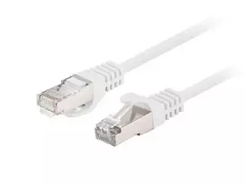 LANBERG Cat6 FTP jungiamasis laidas 1,5 m, baltas, RJ-45 kištukas–kištukas, 250 MHz, CCA, 26 AWG