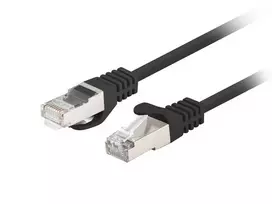 LANBERG tinklo kabelis Cat6 RJ-45 iki RJ-45, 3 m, F/UTP, CCA laidininkas, 250 MHz, juodas