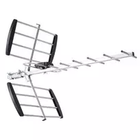 Kryptinė antena LIBOX LB1600 16 elementų pasyvi DVB-T, UHF 470–790 MHz, VHF 174–230 MHz, 18 dB stiprinimas, LTE filtras
