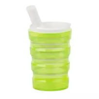 Pagalbinis gėrimo puodelis PDS CARE 21013 - 200 ml geltonas polipropilenas, su dangteliu, apsaugantis nuo išsiliejimo