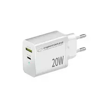 Esperanza EZC105W tinklo įkroviklis 20W Baltas