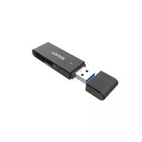 Kortelių skaitytuvas Unitek Y-9327A USB 3.2 Gen 1 Type-A — MicroSD/SD, 2 lizdai, 5000Mbit/s, juodas