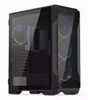 Korpusas PC KRUX HEKO KRXD001 ATX Mid Tower, grūdintas stiklas, RGB, tinka ATX, GPU iki 34 cm, CPU aušintuvas 165 mm