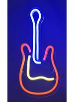 LED neoninis ženklas ActiveJet AJE-NEON GUITAR įvairiaspalvis USB 5V, 240×176×20 mm, montuojamas ant paviršiaus