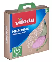 Valymo šluostė Vileda Microfibre 100% Perdirbta 3 vnt.