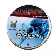 Šratai UMAREX Mosquito 5.5 mm plokščias diabolo, 250 vnt., nerūdijantis plienas, tinka srieginiams vamzdžiams
