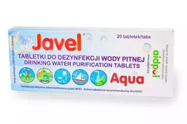 Vandens dezinfekcijos tabletės JAICO BUJATB20 – 20 baltų valymo tablečių geriamojo vandens valymui