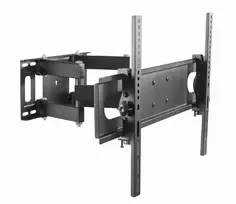 Gembird WM-70ST-01 sieninis TV laikiklis 37–70 colių, pakreipimas 0° iki -20°, pasukimas ±60°, VESA 200×200–600×400, max 35 kg, juodas