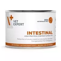 Šlapias šunų ėdalas VETEXPERT Intestinal Ėriena 200 g – veterinarinė dieta virškinimo palaikymui suaugusiems šunims, be glitimo ir sojos