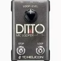 Vokalinis looperis TC‑Helicon Ditto Mic Looper su mikrofono įėjimu (000-DDU01-00010)
