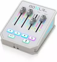 Garso maišytuvas TC-Helicon GO XLR Mini-WH baltas – kompaktiškas USB vokalinis maišytuvas / sąsaja transliacijoms