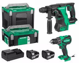 Sukimo atsuktuvas Hikoki DS18DBS + DH18DBL su 2x5Ah akumuliatoriais