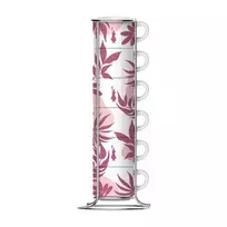 Espresso puodelis BIALETTI 0,09 L porcelianas Rose White, vienas vnt., su dovanojimo dėžute