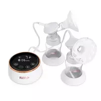 Elektrinis dvigubas pientraukis neno Bella Twin Moon – belaidis, dviejų fazių, LCD, 150 ml buteliukai, perlamutrinis
