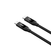 USB-C laidas Unitek C14100ABK01-2M — 2 m, 100 W galios tiekimas, 40Gbps duomenys