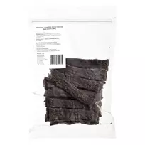 Šunų skanėstai PETITTO Džiovintos mėsos juostelės Žvėriena 400 g – vienas ingredientas, elniena, 50,1 % baltymų
