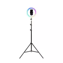 Havit ST7026 trikojis su RGB šviesos žiedu juodas 3 kojos maksimalus aukštis 2,1 m
